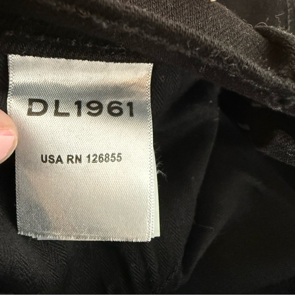 DL1961 Hepburn Wide Leg High Rise Jeans in Jet Black size 26 - Picture 4 of 7